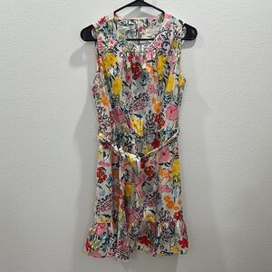 Nordstrom Mellóday Bright Floral Sleeveless Dress pink spring summer multicolor